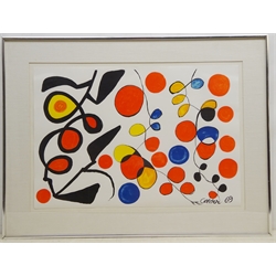 Alexander Calder (American 1898-1976): Spring Carnival coloured lithograph, limited to 4000, framed 65cm x 44cm   