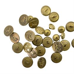 Set of brass animal buttons marked Special Quality, together with a set of Queen Elizabeth II buttons by Pitt & Co