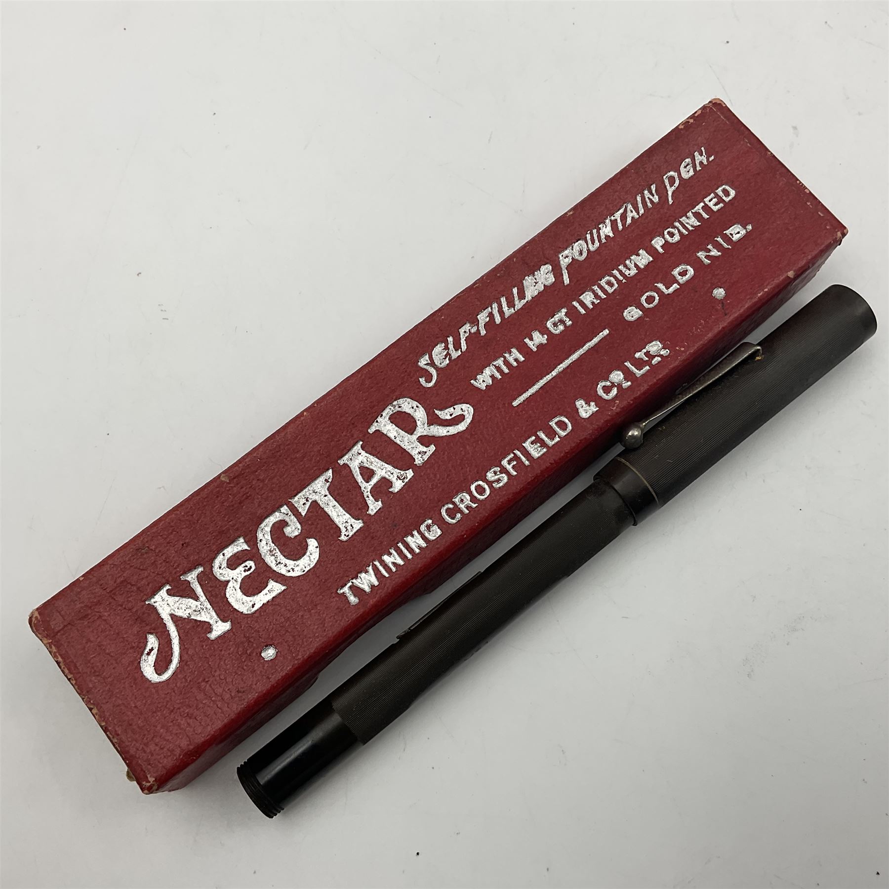 Five fountain pens, to include Stephens no 270, Curzon Typhoo, WHSmith The Wembley Pen and the Nectar, all with 14ct gold nibs  