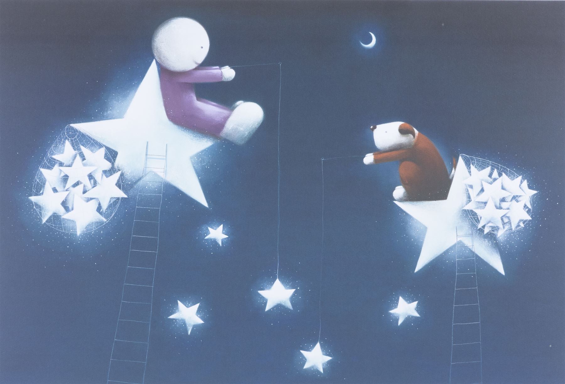 Doug Hyde (British 1972-): 'Catch a Falling Star', limited edition giclée print signed titled and numbered 118/295, 38cm x 55cm