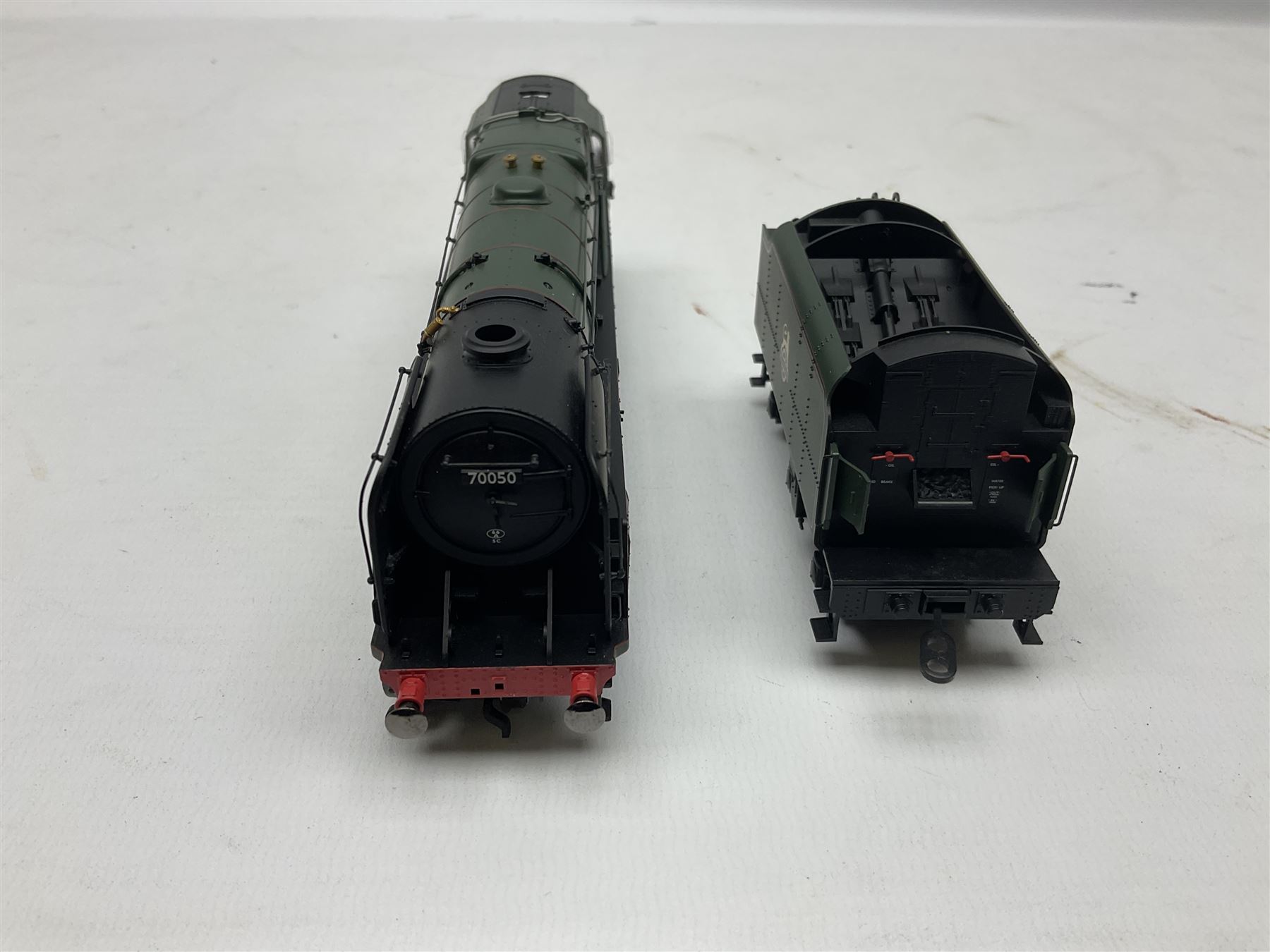 Hornby '00' gauge - Class 4P 2-6-4T locomotive 'LMS Fowler' no. 2308, Britannia Class 4-6-2 locomotive 'Robin Hood' no. 70038 and Britannia Class 4-6-2 locomotive 'Firth of Clyde' no. 70050, all DCC ready (3)
