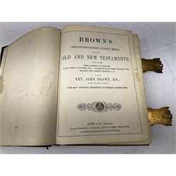 Brown's Self Interpreting Family Bible, The Holy Bible Old & New Testaments by Reverend John Brown, with coloured plates