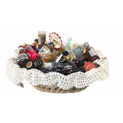 Mixed alcohol miniatures, including Disaronno, Lyme Bay Sloe liqueur, Grand Marnier etc, various contents and proof  