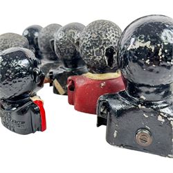 Collection of cast iron Jolly money boxes 