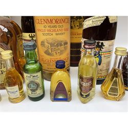 Mixed alcohol to include Glenmorangie 10 years old single Scotch whisky, Cardhu 12 year old Malt whisky, Ferdinand Pieroth 1949 Gau-Odernheimer Petersberg Beerenauslese, etc various contents and proofs