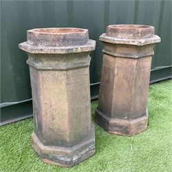 Pair of terracotta chimney pots - THIS LOT IS TO BE COLLECTED BY APPOINTMENT FROM DUGGLEBY STORAGE, GREAT HILL, EASTFIELD, SCARBOROUGH, YO11 3TX