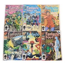 Seventy-two Marvel Bronze Age and later 'Fantastic Four' comic books, spanning years 1983-1990, comprising a continuous run of issues #261 - #328, and #335, #339 and #346