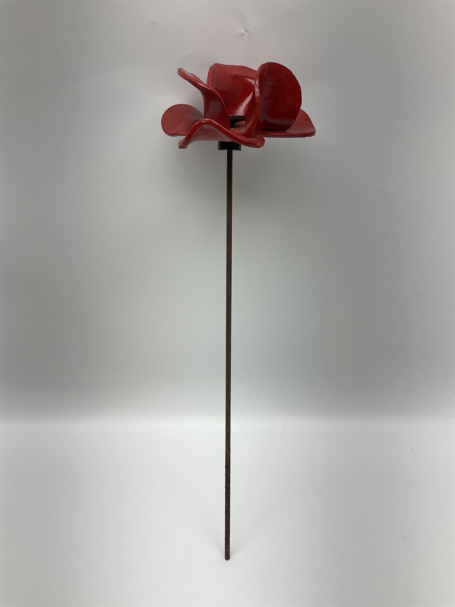 Paul Cummins (b 1977) ceramic poppy from the poppy art installation 'Blood Swept Lands and Seas of Red' at the tower of London with certification of authenticity