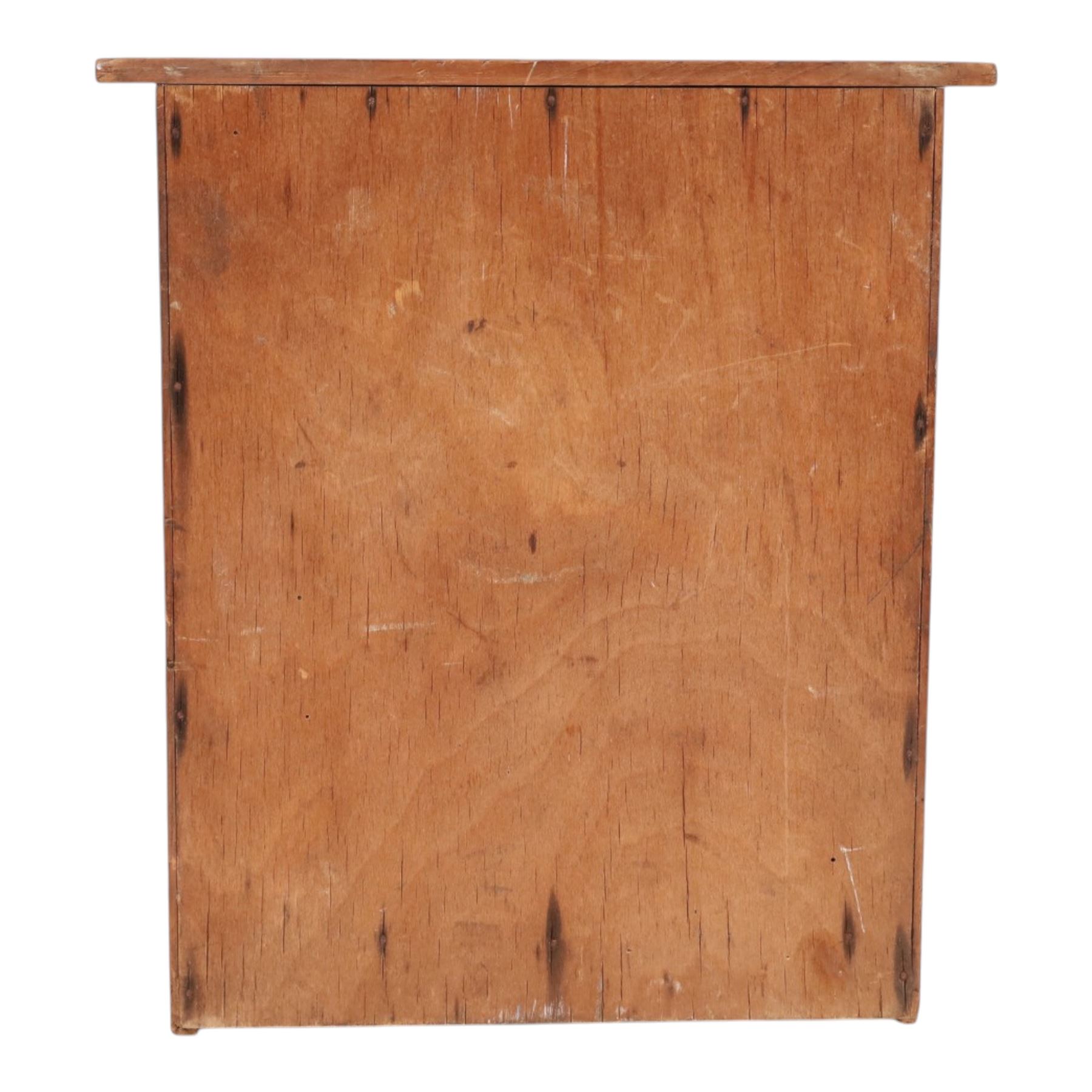 Miniature pine table top chest of twelve drawers, H35cm