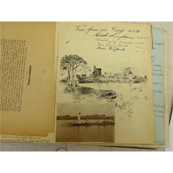 Emily Hilda Rix (Nicholas) (Australian 1884-1961): Girl in a Red Jumper, watercolour signed and dated 'S.S. Runic 4.09. (07)', 22cm x 15cm (album)



Provenance: the sketch is included within a comprehensive and interesting album of sketches, poems, verses and autographs compiled by Theodora (Brodie) Harris-Rivett between 1898 and 1913, who was the granddaughter of Mr Justice Fisher KC and married Rev. AJE Harris-Rivett of Glenrowan, Melbourne, Australia in 1903. It is recorded that Hilda Rix, who studied under leading Australian Impressionist, Frederick McCubbin, at the National Gallery of Victoria Art School from 1902 to 1905 and was an early member of the Melbourne Society of Women Painters and Sculptors, later a friend of Henri Matisse, travelled to Europe on the SS Runic in 1907. Interestingly there is also included a four page poem 'The Absent Minded Beggar' by Rudyard Kipling, who at that time lived in Cape Town where the SS Runic docked on it's voyage to London