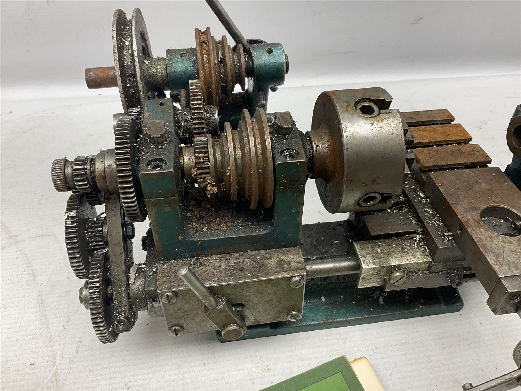 Cowells of Norwich model 90 modelmaker's lathe with handbook, the Pratt