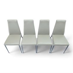 Calligaris - 'Omnia' extending dining table with ceramic top, with set eight 'Aida' dining chairs