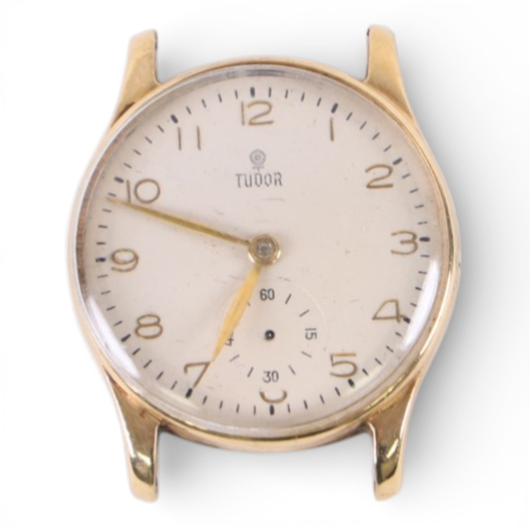 Tudor 9ct gold manual wind presentation wristwatch, Chester 1953 and an Audax 9ct gold manual wind wristwatch, on leather strap