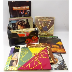  Box of various LPs and singles including Elvis Presley, Jimi Jendrix, Elton John, Eric Clapton etc   