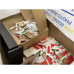 Football  - Quantity of 1990s Merlin trade stickers, 1990s Pro Set football cards and Orbis World Cup 90 stickers, together with a signed photograph of Gordon Strachan