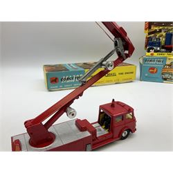Corgi Major - Simon Snorkel Fire Engine No.1127 with figure and instruction leaflet; and Ford Tilt Cab 'H' Series with detachable trailer No.1137 with figure, inner diorama and packaging; both boxed (2)