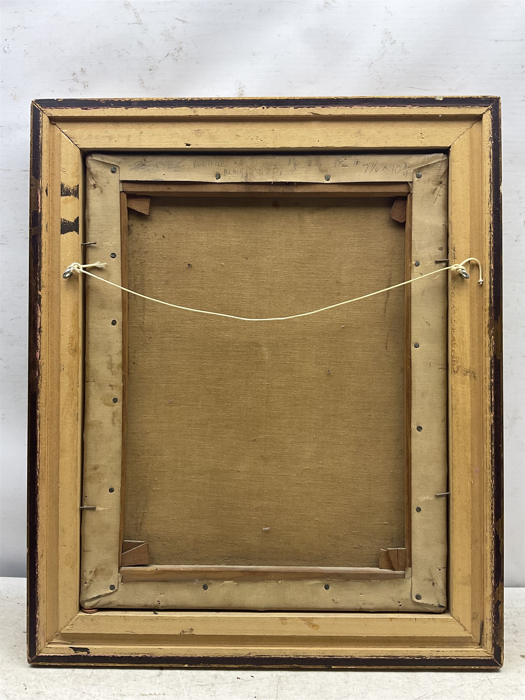 Anna Katrina Zinkeisen (Scottish 1901-1976): 'Black and Red' - Edward VII and Lillie Langtry, oil on canvas unsigned, titled and indistinctly inscribed verso 50cm x 39cm 