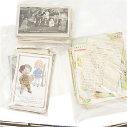 Family collection of 20th century post and greetings cards including a number of Kirkbymoorside, Farndale and other local views and occasions circa 1930s, 1930s birthday cards etc