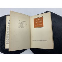 John Steinbeck; Of Mice and Men, first edition, second printing, New York: Covici Friede, 1937, 2nd printing with 'loosely' to page 9 and The Moon is Down, fist edition, Windmill Press, Surrey 1942
