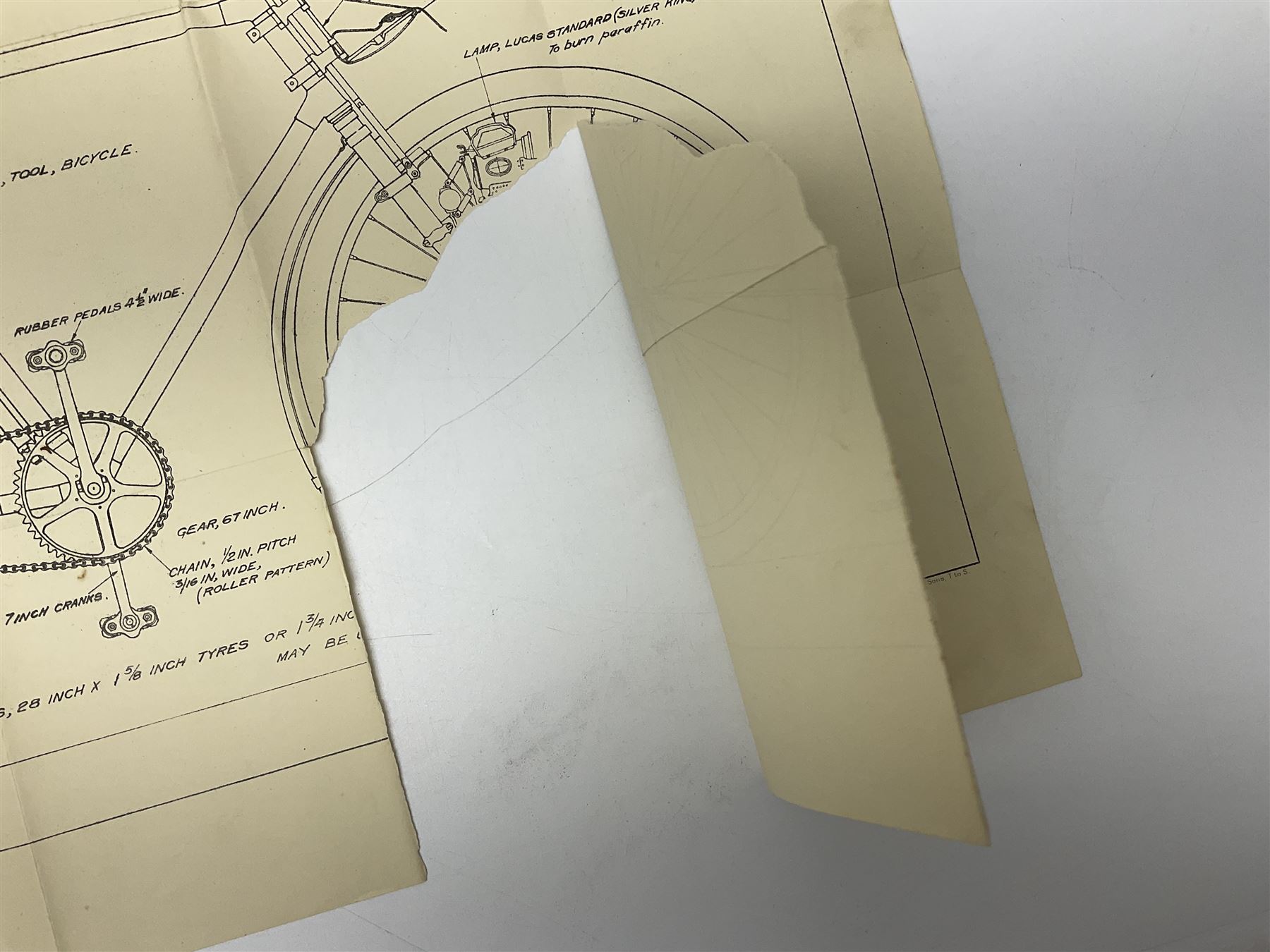 Instructions For Armourers - 1931 folder of nineteen folding plans for various weapons and military bicycles