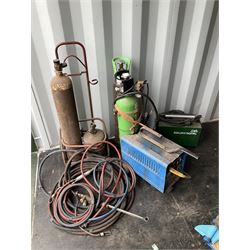 Nutool Gas welder with bottles, torches and other Migatronic welder with masks - THIS LOT IS TO BE COLLECTED BY APPOINTMENT FROM DUGGLEBY STORAGE, GREAT HILL, EASTFIELD, SCARBOROUGH, YO11 3TX