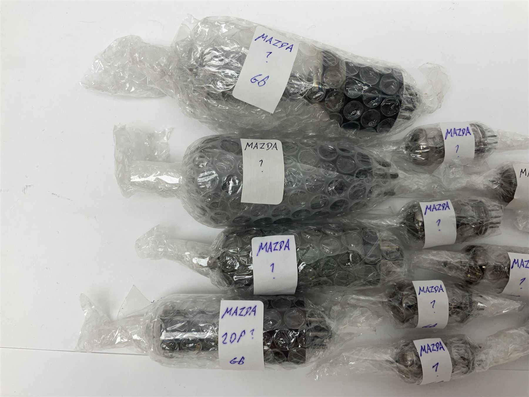 Collection of Mazda thermionic radio valves/vacuum tubes, approximately 52, unboxed