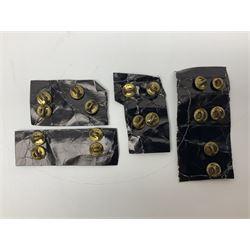 Fifty US rank badges and trade badges; WW2 and Vietnam period; predominantly on sale cards