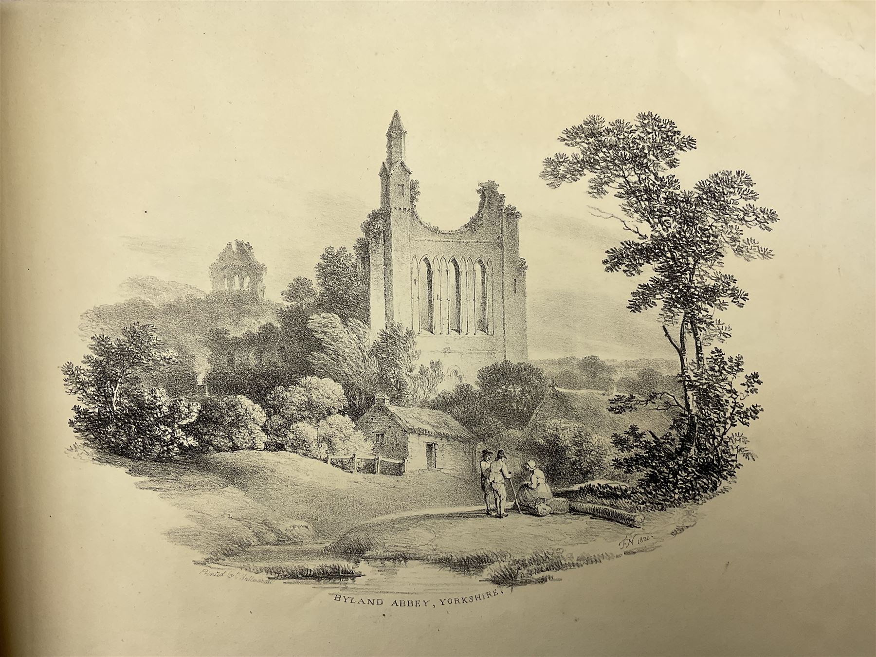 Francis Nicholson (British 1753-1844): 'Lithographic Impressions of Sketches from Nature',  original folio pub. 1820, in Solander box 