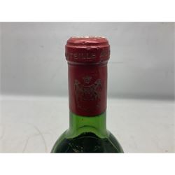Chateau Mouton Rothschild, 1970, Grand Cru Classe Pauillac, unknown contents and proof 