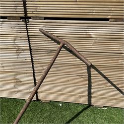 Vintage wooden and cast iron implement - THIS LOT IS TO BE COLLECTED BY APPOINTMENT FROM DUGGLEBY STORAGE, GREAT HILL, EASTFIELD, SCARBOROUGH, YO11 3TX