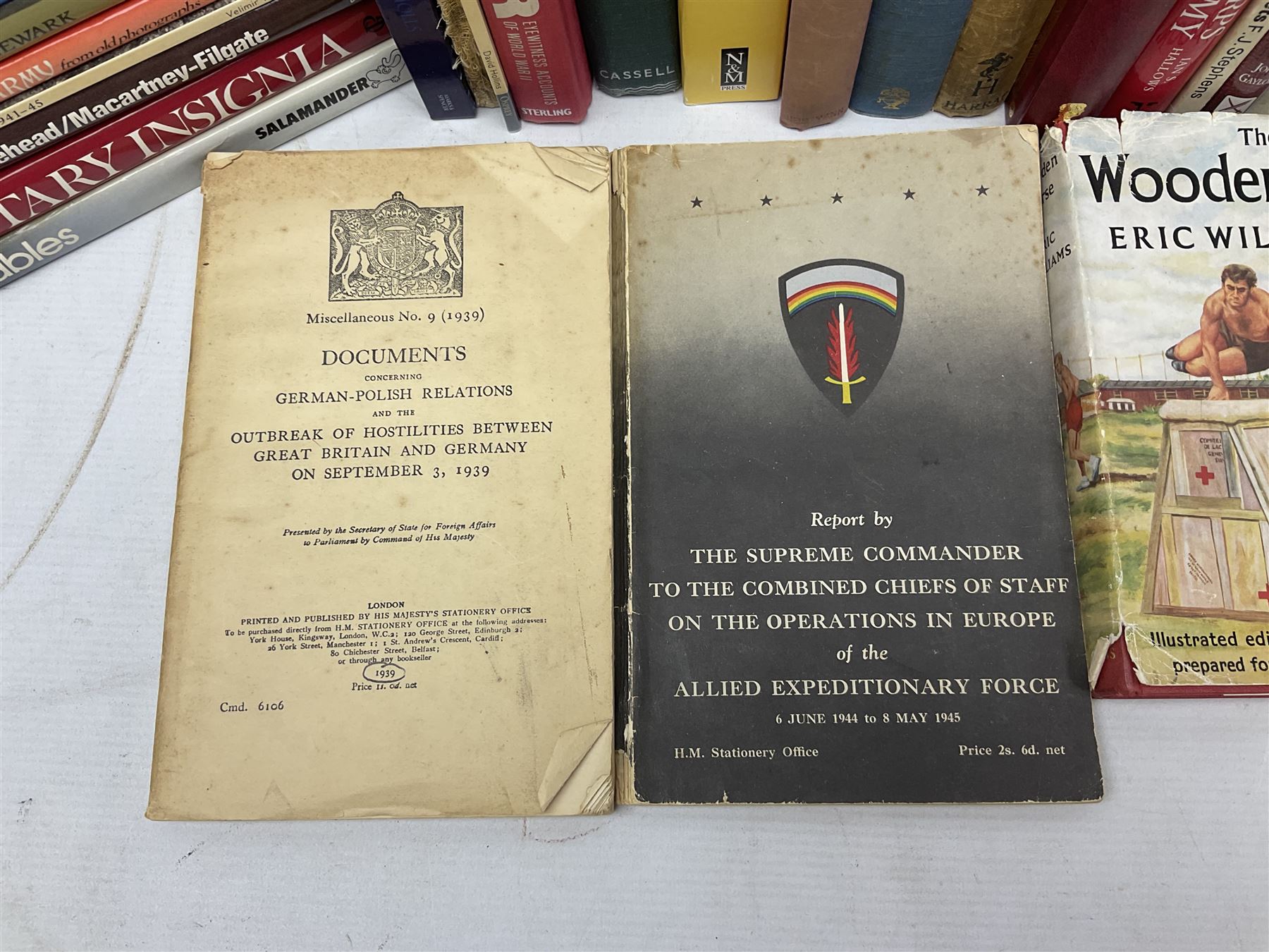 Thirty-five books of military interest including WW2, collector's reference books, fiction etc