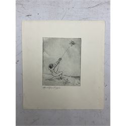 Alexander Brantingham Simpson (British fl.1904-1931): Collection of eight drypoint etchings, variously signed in pencil and in the plates, max 17cm x 25cm (8) (unframed)
