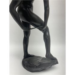 Sir Edgar Bertram MacKennal (Australian 1863-1931), Diana Wounded, bronze with black patina, signed and dated B MacKennal 1905, H37cm