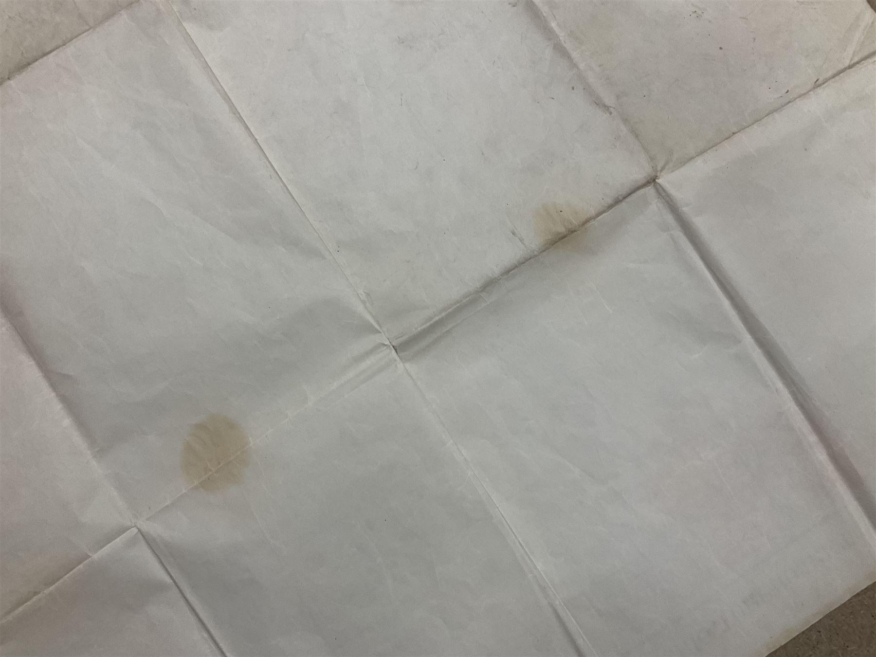 WWII German navigation map, Luft-Navigationskarte in Merkatorprojektion, of England, France, Netherlands, Denmark, H110cm, W74cm 