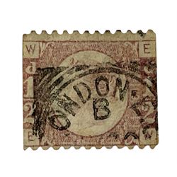 Queen Victoria used 1/2 penny 'bantam' stamp, plate 9
