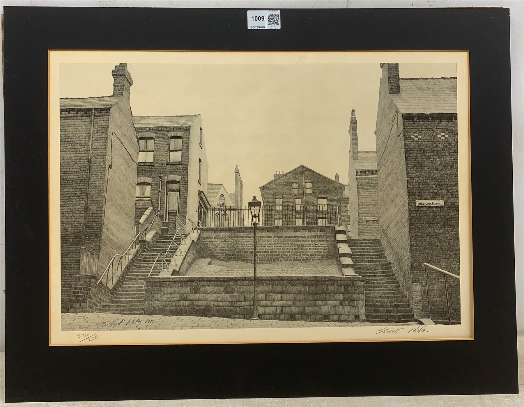 Stuart Walton (British 1933-): Northern Street Scene, 20th century limited edition print signed and numbered 234/250 in pencil 33cm x 48cm (mounted)