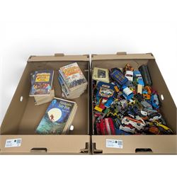 Collection of playworn diecast model vehicles, including Corgi, together with vintage Enid...