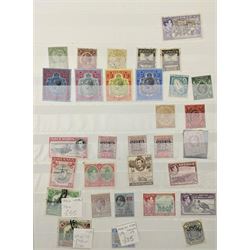 Queen Victoria and later World stamps, including Canada, Bermuda, Gibraltar, St Lucia, Trinidad, New Zealand, Cape of Good Hope etc, various values and monarchs , mint and used, housed in a green stockbook