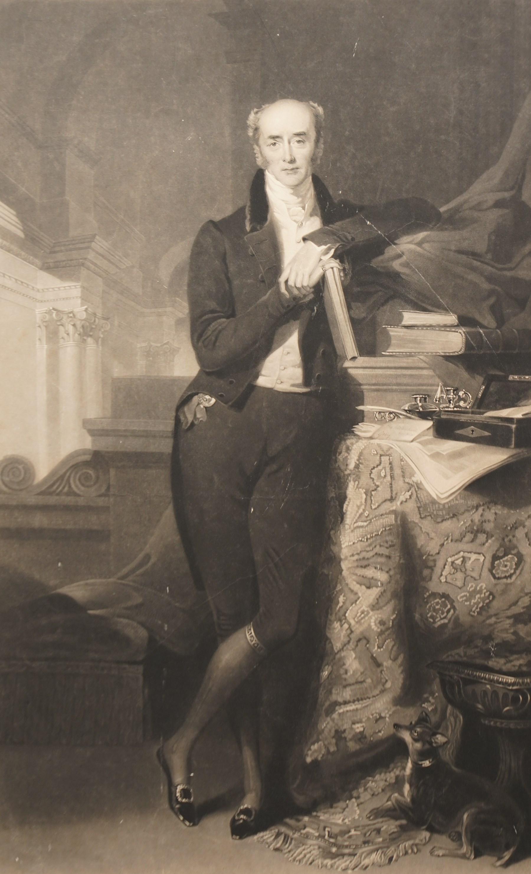 After William Say (British 1768-1834): Portrait of Charles Grey - 2nd Earl Grey, mezzotint signed on the plate 66cm x 42cm
Provenance: Property of a Nobleman.