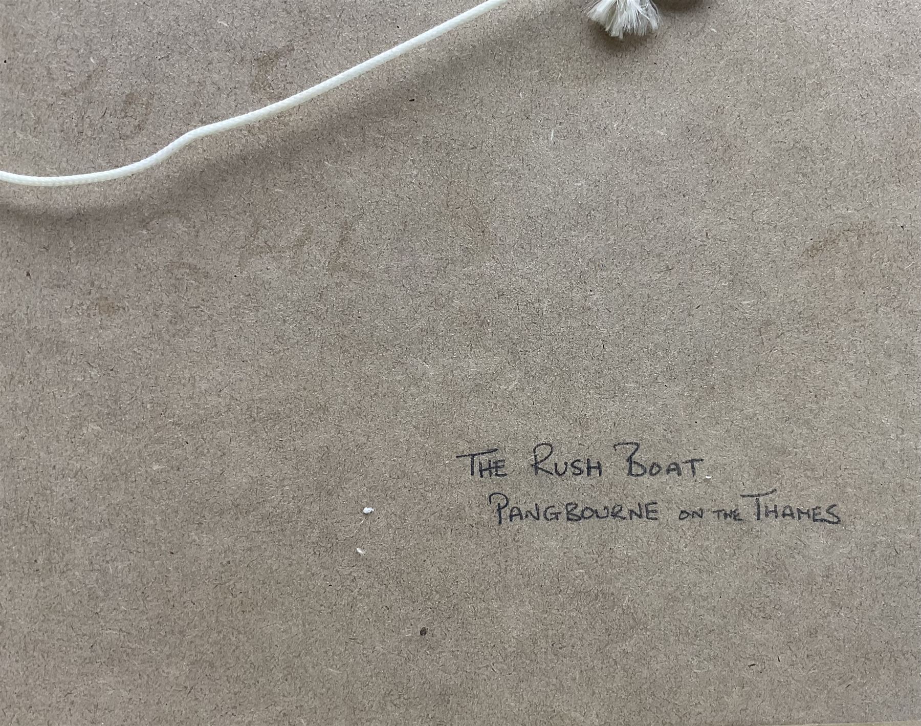 Walter Duncan (British 1848-1932): 'Clevedon Woods on the Thames' and 'The Rush Boat - Pangbourne on the Thames', pair watercolours signed and dated 1910, titled in a later hand verso 13cm x 18cm (2)