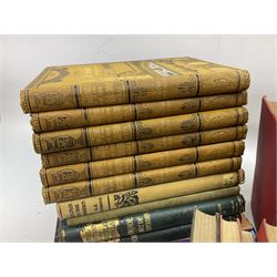 Richie, Ewing J; The Life and Times of W.E Gladstone by J Ewing Ritchie, six volumes, Walter Scott, B; The Imperial edition of the Waverley Novels, two volumes, Stebbing M.E; colour of the Garden and other books, in two boxes