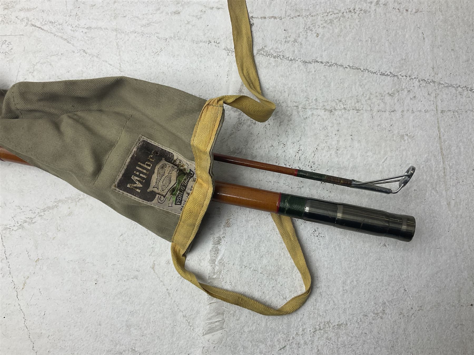 Collection of split cane and similar part fishing rods, etc