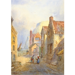 Edward Nevil (British fl.1880-1900): The Cod and Lobster 'Staithes', watercolour signed and titled 38cm x 26cm