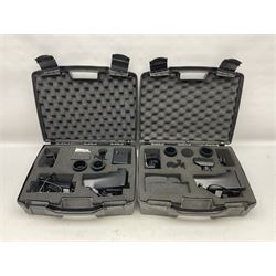 Two Nite-Site add-on kits in hard plastic carrying cases; one with charger