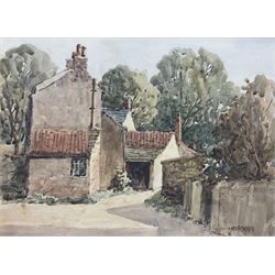 Chris Fothergill (British 20th Century): English Farmstead, watercolour signed 25cm x 35cm 