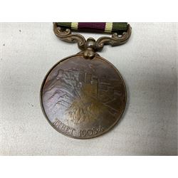 Edward VII Tibet 1903-4 bronze medal awarded to 481 Cooly Astarlir S & T Corps; with ribbon