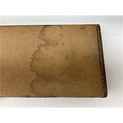 Canvas and leather bound shotgun case, up to 30.5” barrels