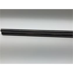 Czechoslovakian BRNO 12-bore side-by-side double barrel sidelock non-ejector sporting gun with Poldi electroplating, the action crudely inscribed '24040544 Pte. J. Ging 1st Battalion Loyal Regiment 1965-1968 Malta G.C.', walnut stock with chequered pistol grip and fore-end and thumb safety, one sling swivel, serial no.5199866, L114.5cm overall RFD ONLY AS LACKING VISIBLE PROOF MARKS