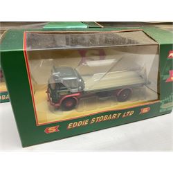 Corgi Eddie Stobart - four lorries in the Superhaulers Series Nos. TY86650, TY86649, TY86647 & TY86646; three other lorries Nos. 23203, 29103 & 20903; all boxed; and two unboxed lorries (9)