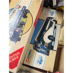 Collection of diecast model vehicles, including Corgi, Vanguards, Solido and LLedo examples